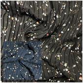 CHIFFON PLISSE' STAMPATO 100%POL ALT CM 145