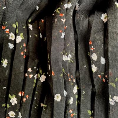 CHIFFON PLISSE' STAMPATO 100%POL ALT CM 145