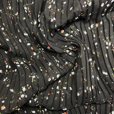 CHIFFON PLISSE' STAMPATO 100%POL ALT CM 145