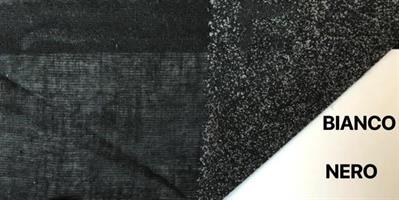 TELA ADESIVA L  100%COT.NERO/B.CO PESO 220G MTL AL